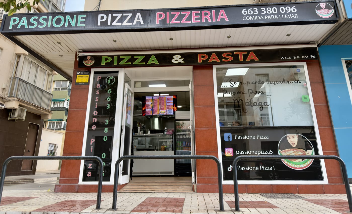 Interior del local Passione Pizza en Cruz de Humilladero, Málaga